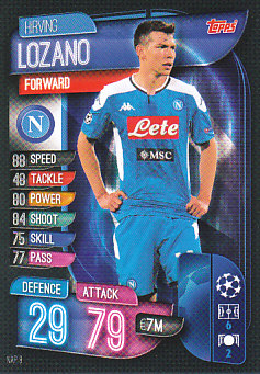 Hirving Lozano SSC Napoli 2019/20 Topps Match Attax CL #NAP8